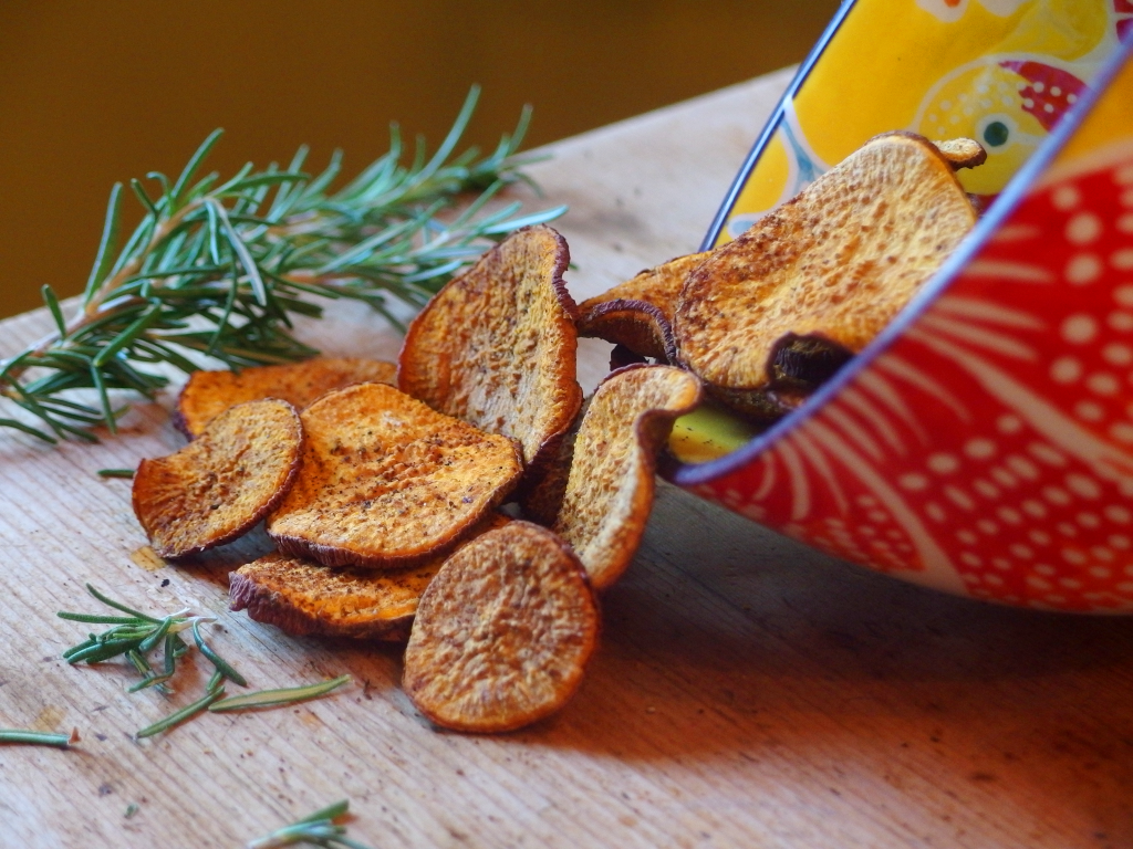 Baked Sweet Potato Chips