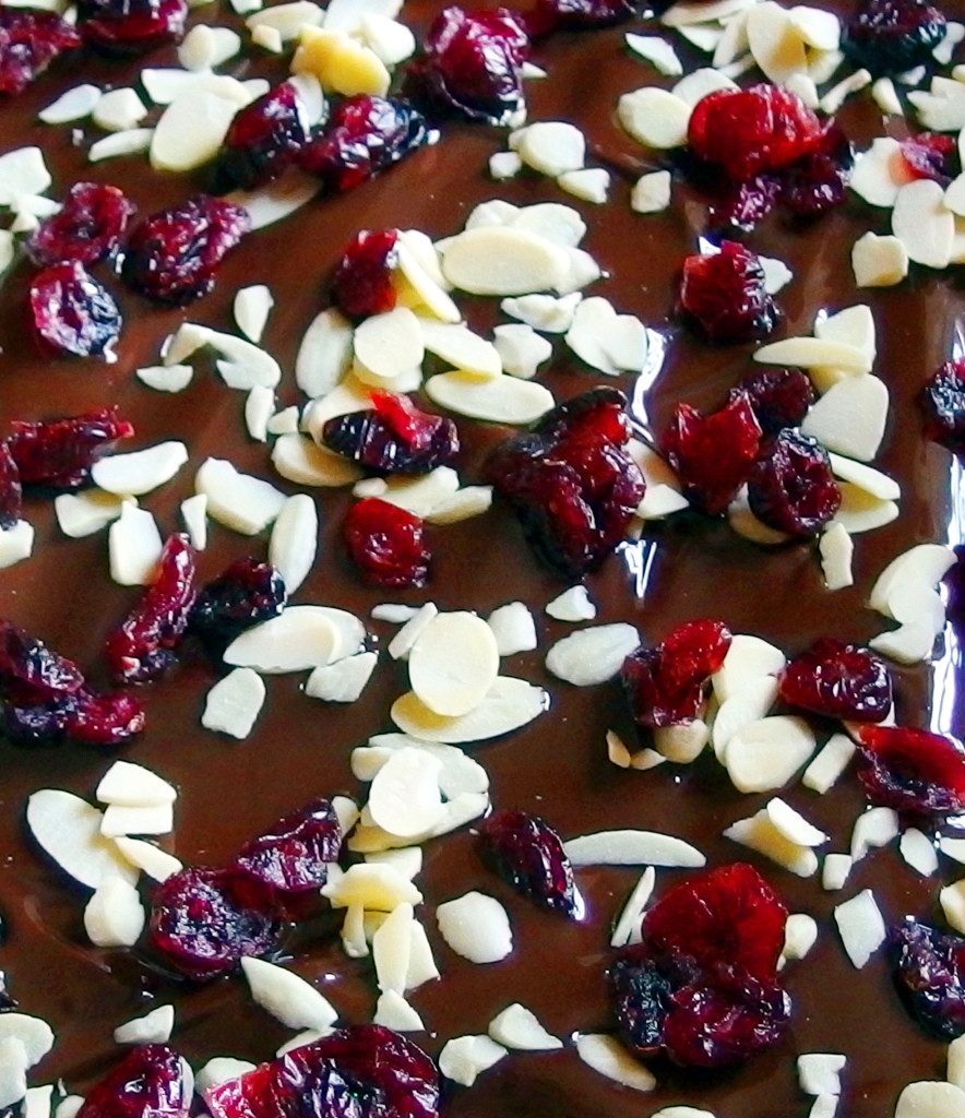 Festive Homemade Dark Chocolate Bark | danicaliforniacooks.com