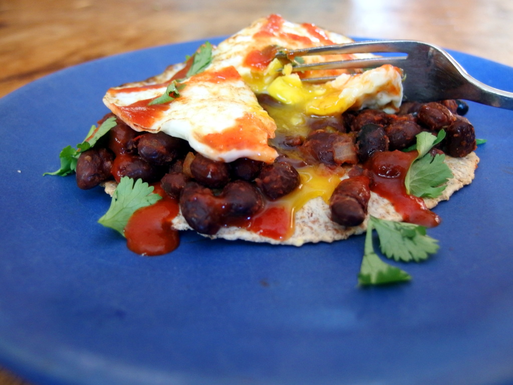 Huevos Rancheros with Sprouted Grain Tortillas | danicaliforniacooks.com