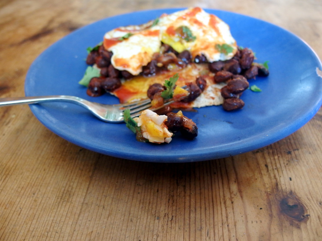 Huevos Rancheros with Sprouted Grain Tortillas | danicaliforniacooks.com