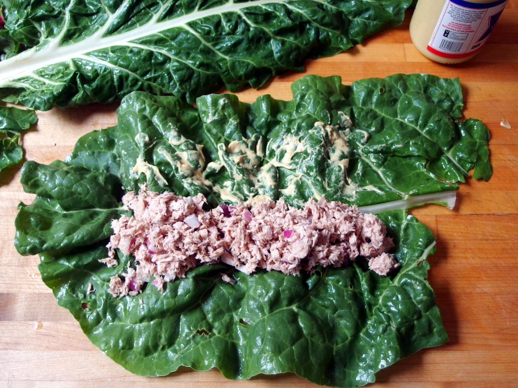 Paleo Tuna Salad Swiss Chard Wraps | danicaliforniacooks.com