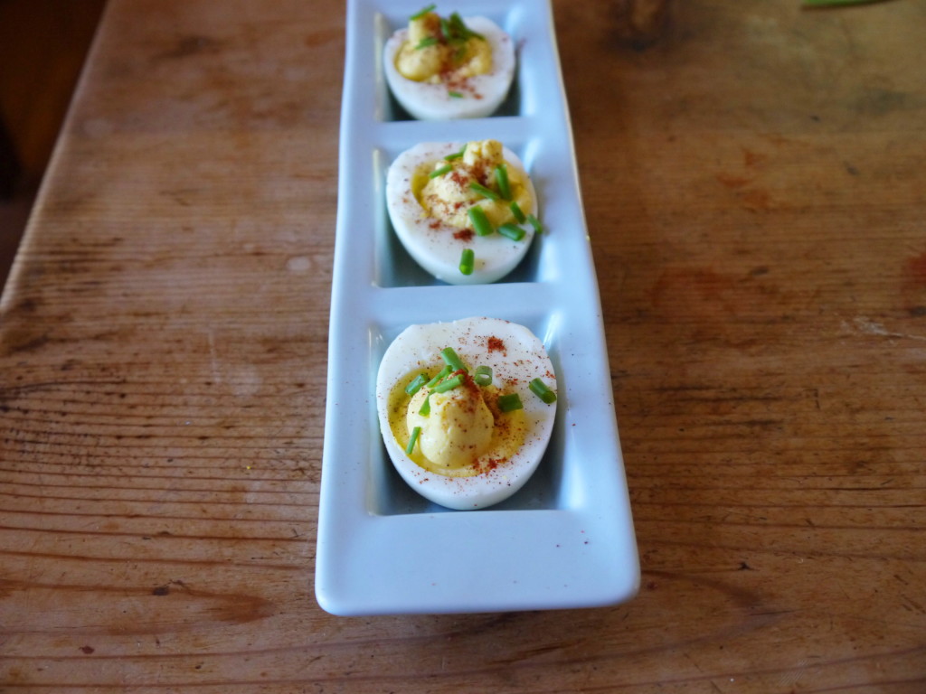 Goat Cheese Deviled Eggs | danicaliforniacooks.com