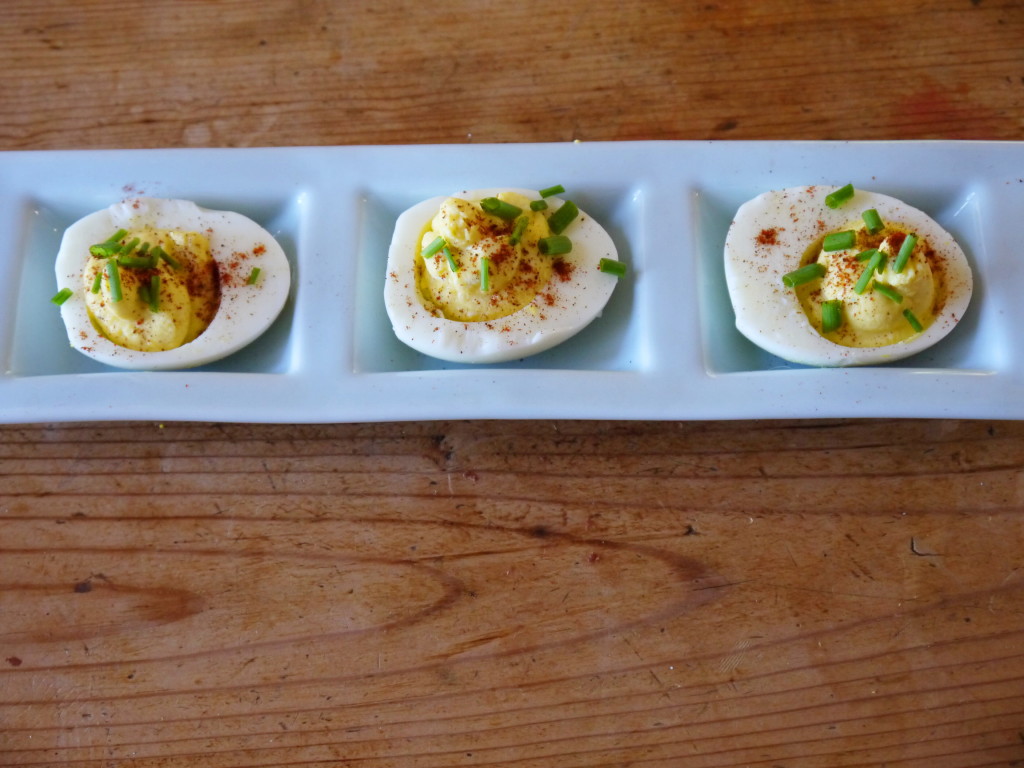 Goat Cheese Deviled Eggs | danicaliforniacooks.com