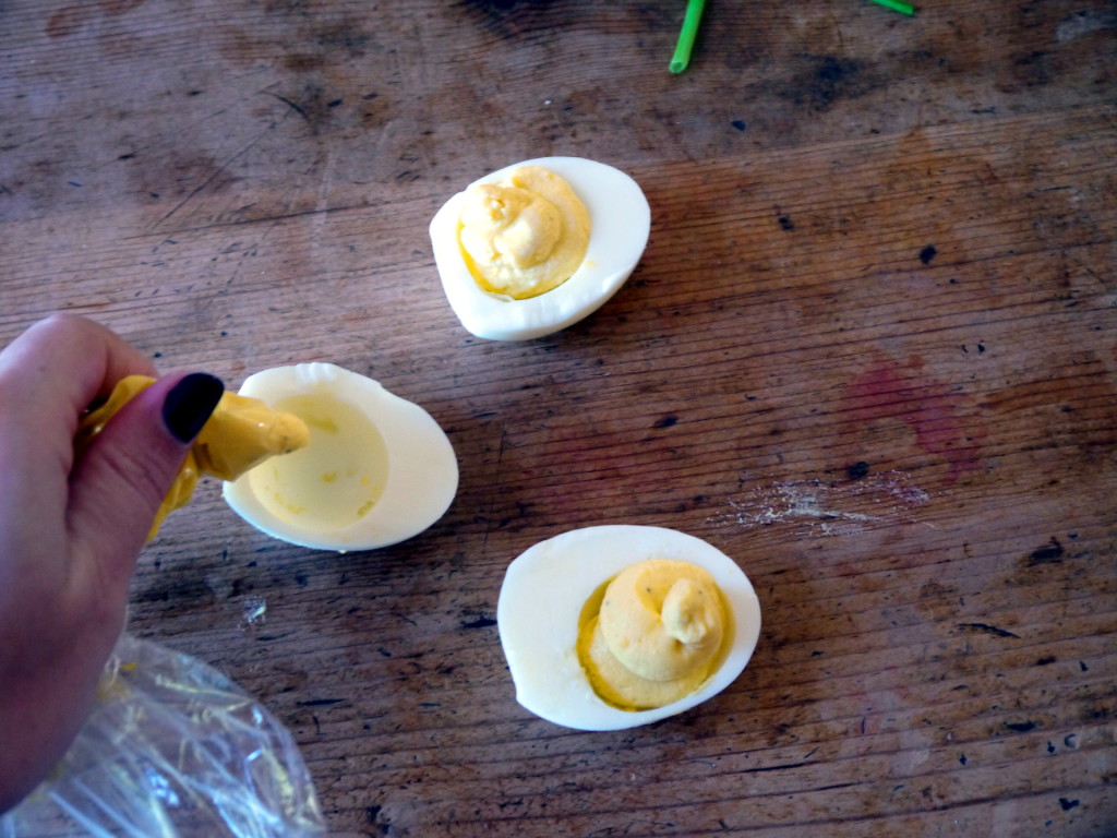 Goat Cheese Deviled Eggs | danicaliforniacooks.com