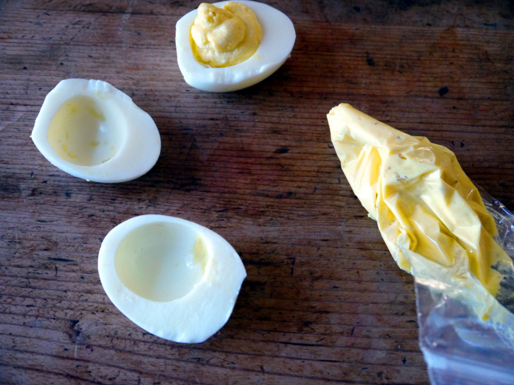Goat Cheese Deviled Eggs | danicaliforniacooks.com