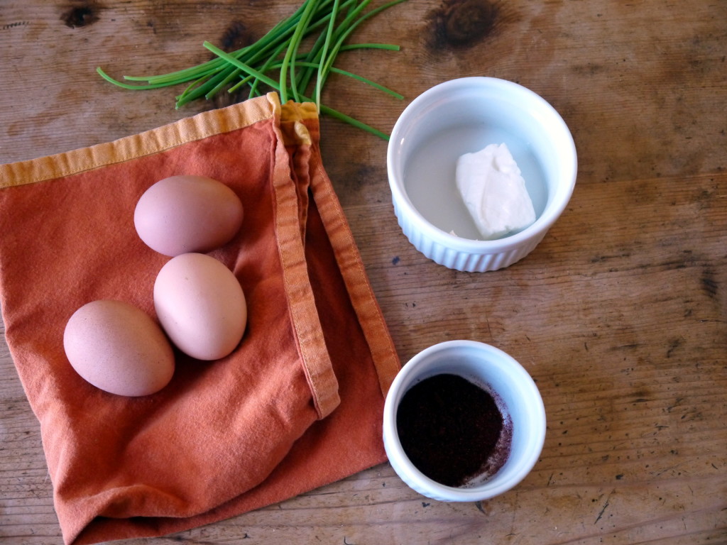 Goat Cheese Deviled Eggs | danicaliforniacooks.com