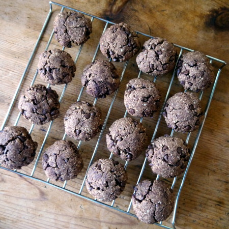 Flourless Triple Chocolate Nutella Cookie Sandwiches