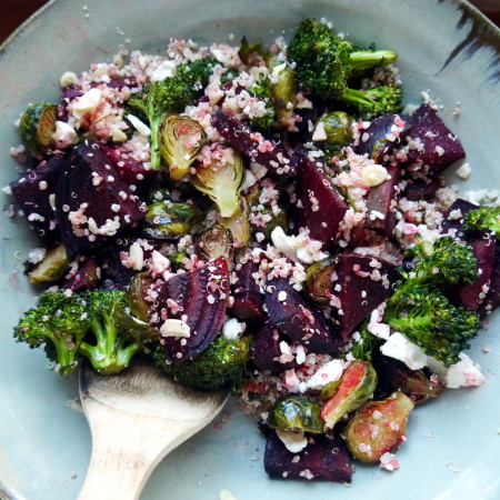 Sunday Set Ups: Quinoa with Roasted Vegetables, Feta, and Almonds (+ meal planning!)