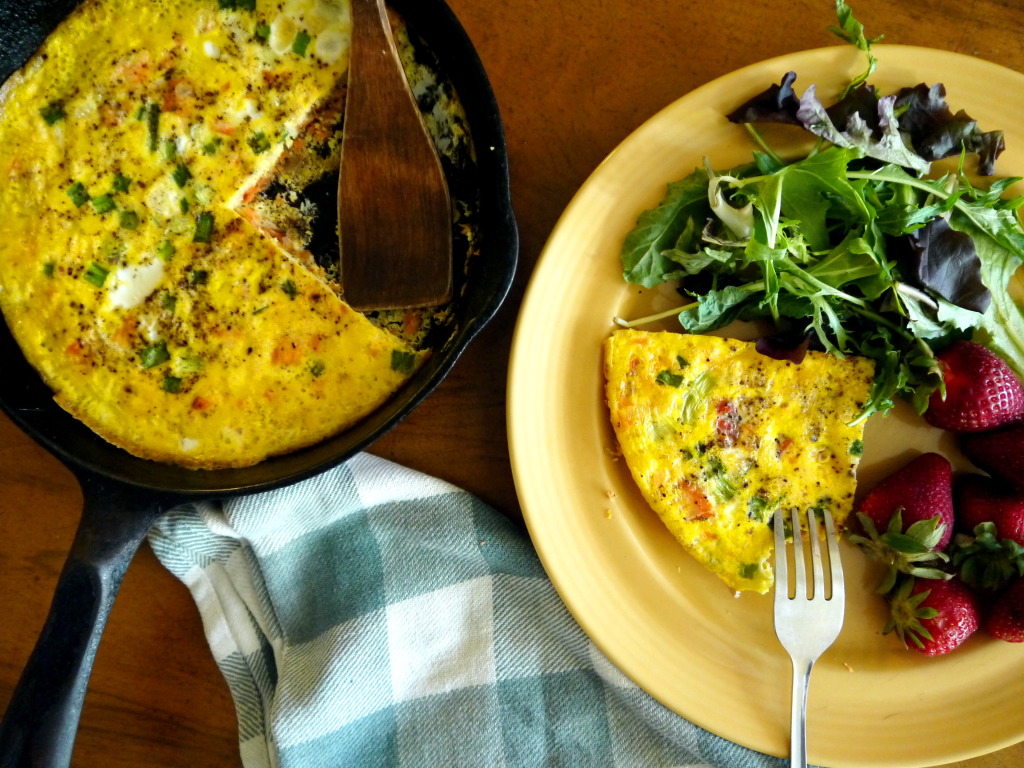 Smoked Salmon Frittata | danicaliforniacooks.com