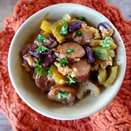Healthier Red Beans and Rice