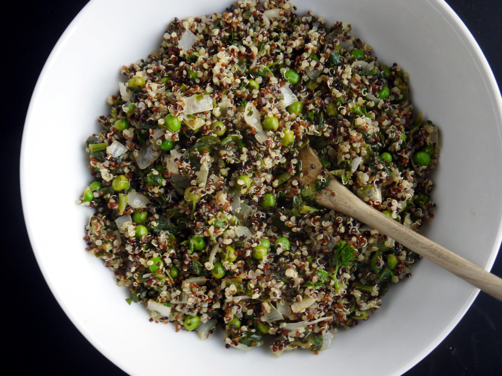 Triple Green Quinoa | danicaliforniacooks.com