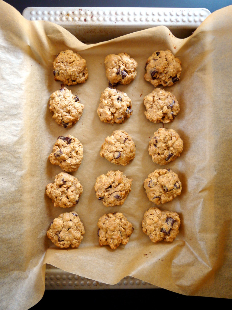 Gluten Free Peanut Butter Oatmeal Chocolate Chip Cookies | danicaliforniacooks.com