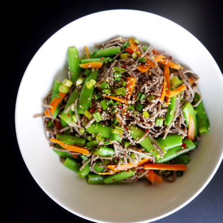Sesame Vegetable Soba Noodle Salad