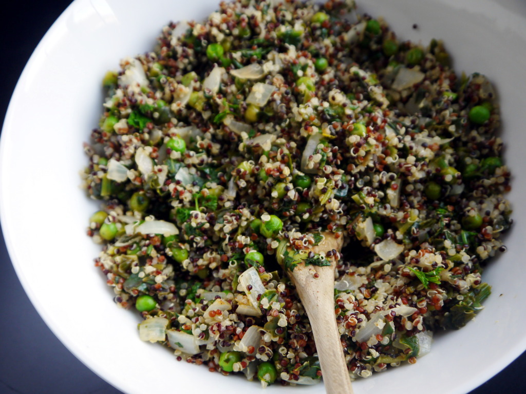 Triple Green Quinoa | danicaliforniacooks.com