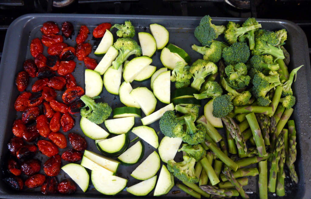 Summer Roasted Vegetable Pasta with Vegan Pesto | danicaliforniacooks.com