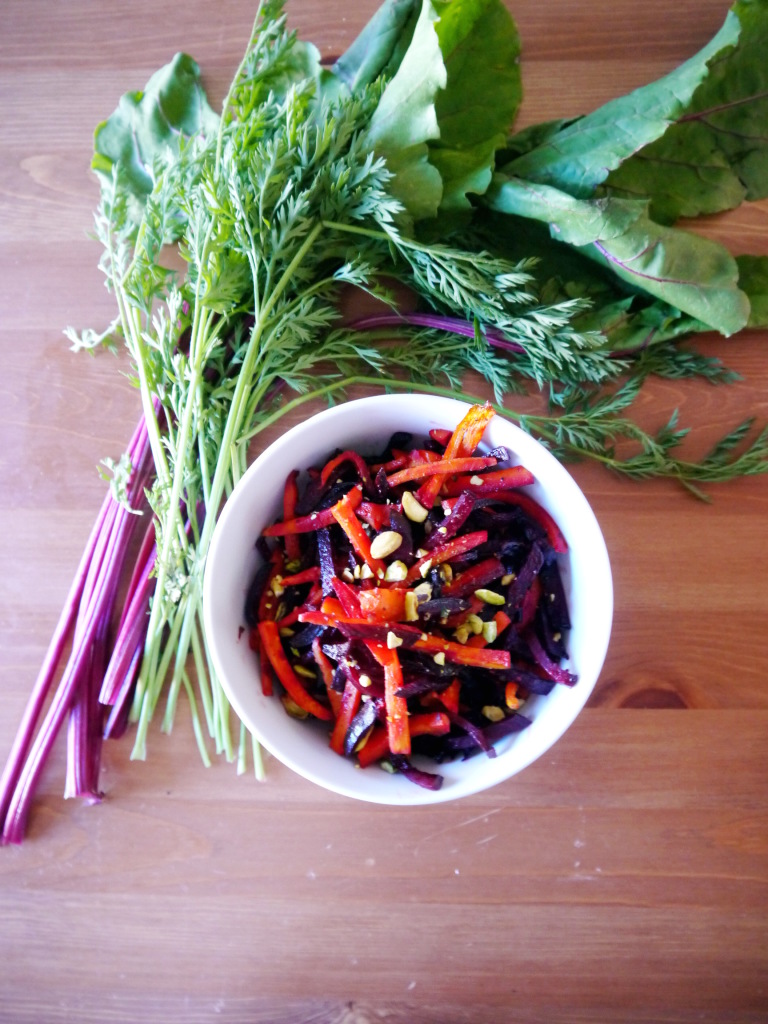 Roasted Carrot and Beet Salad with Pistachios | danicaliforniacooks.com