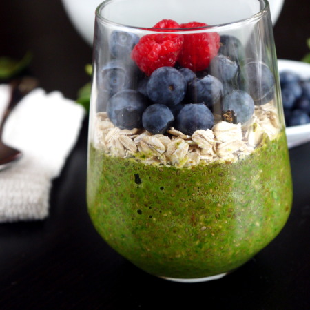 Green Chia Breakfast Pudding