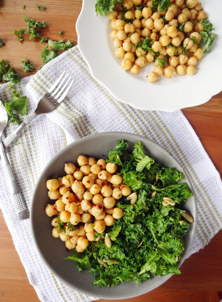 Marinated Chickpea and Kale Salad | danicaliforniacooks.com