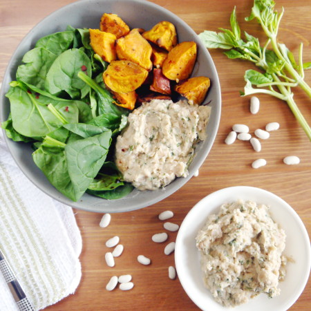 White Bean and Basil Nourish Bowls (vegan, gluten free)