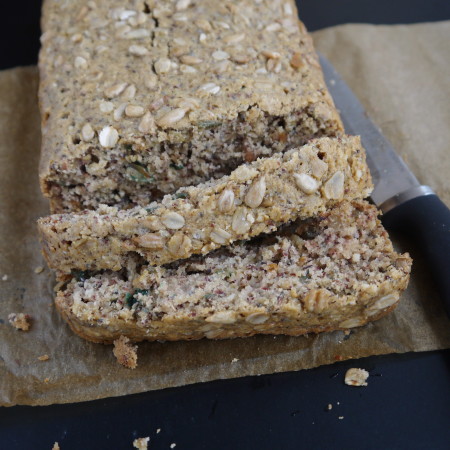 Six Seed, Nut, and Whole Grain Gluten Free Quickbread