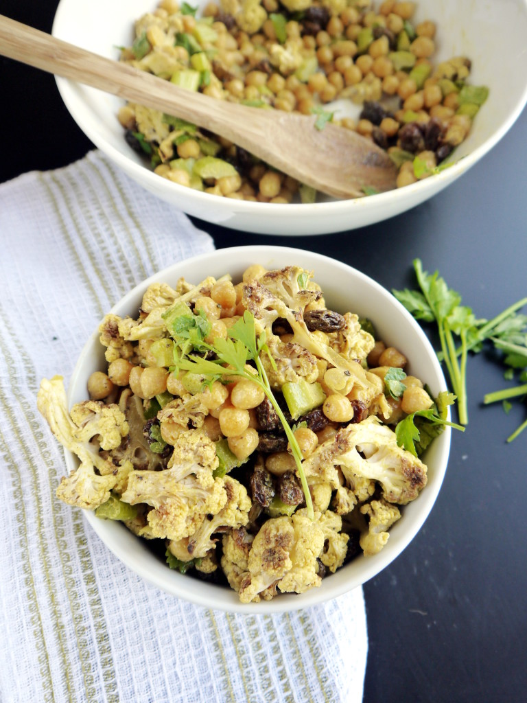 Curried Chickpea and Cauliflower Salad | danicaliforniacooks.com