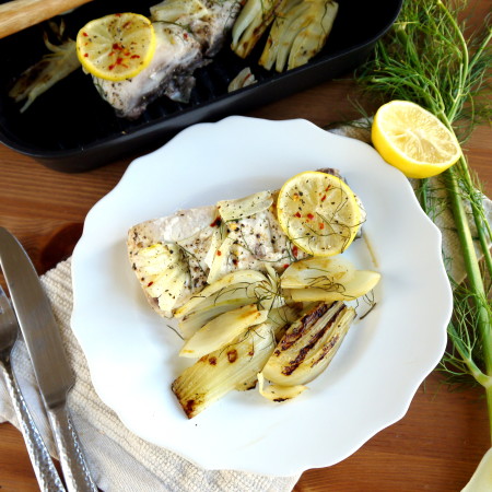 Fish with White Wine, Lemon, and Fennel (paleo)