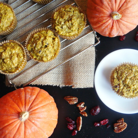 Pumpkin Morning Glory Muffins (gluten free)