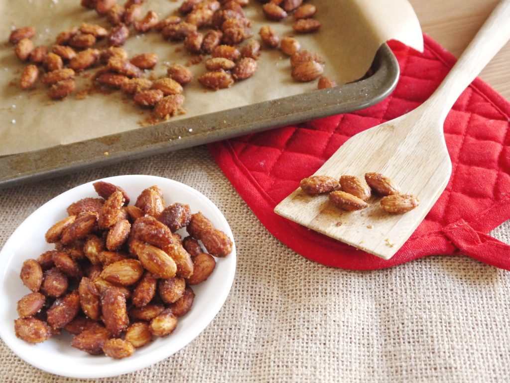 Healthier Sweet and Spicy Almonds | danicaliforniacooks.com