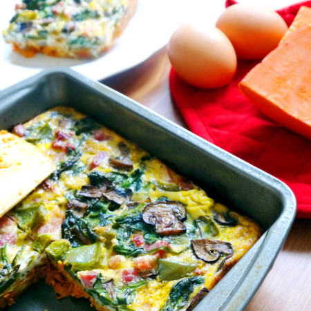 Sweet Potato Crust Frittata (paleo)