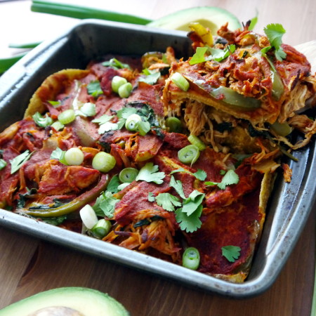 Chicken Fajita Enchilada Bake
