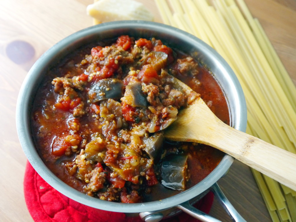 Eggplant and Sausage Ragout | danicaliforniacooks.com