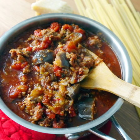 Eggplant and Sausage Ragout