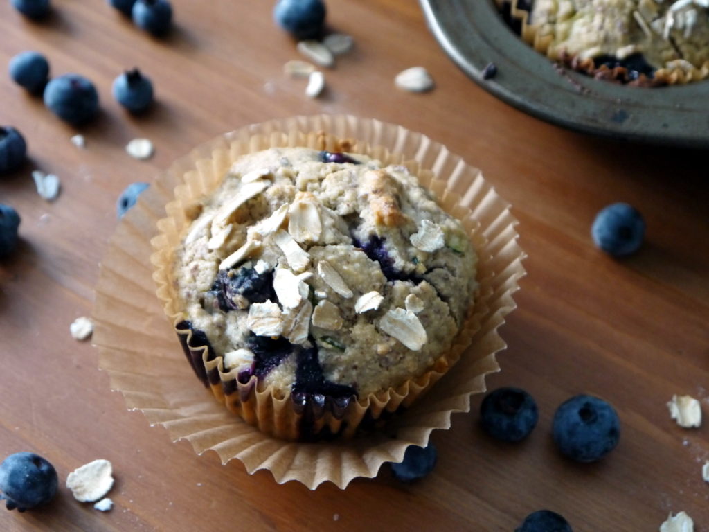 Blueberry Zucchini Muffins | danicaliforniacooks.com