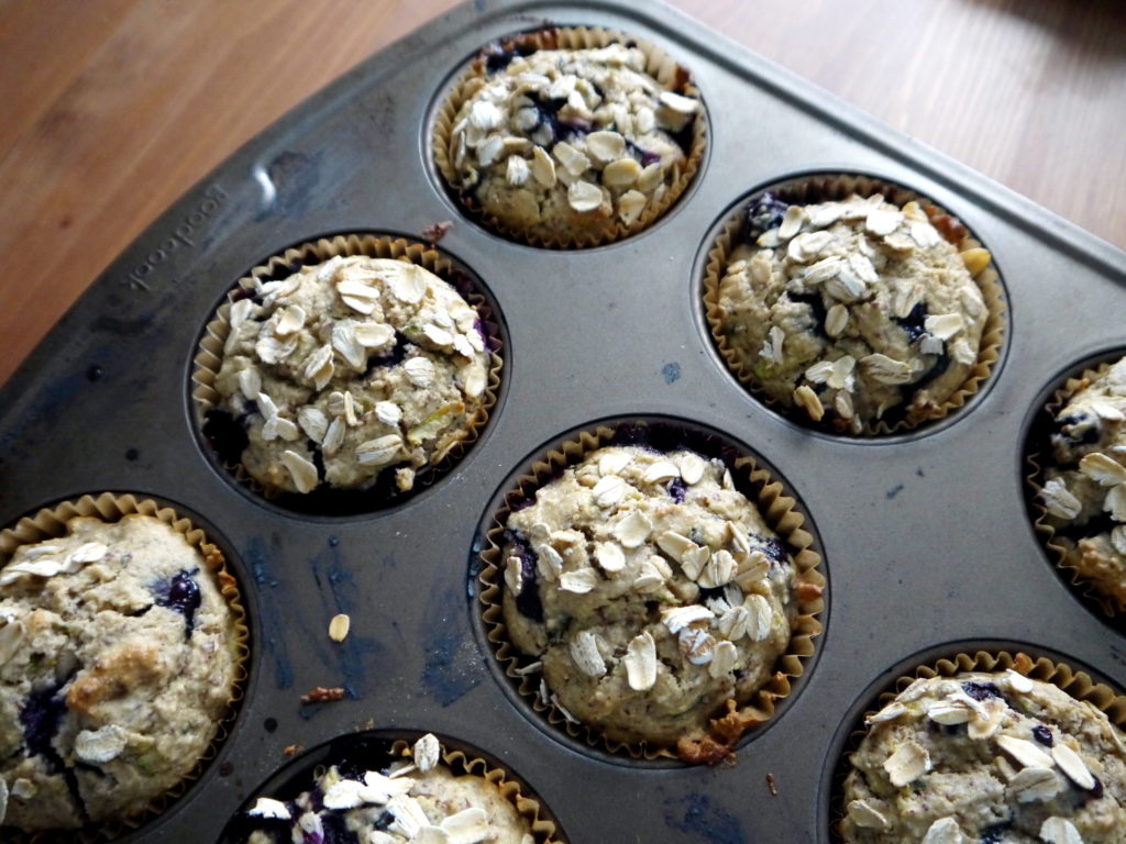 Blueberry Zucchini Muffins | danicaliforniacooks.com
