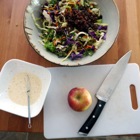 Fall Coleslaw with Toasted Walnuts